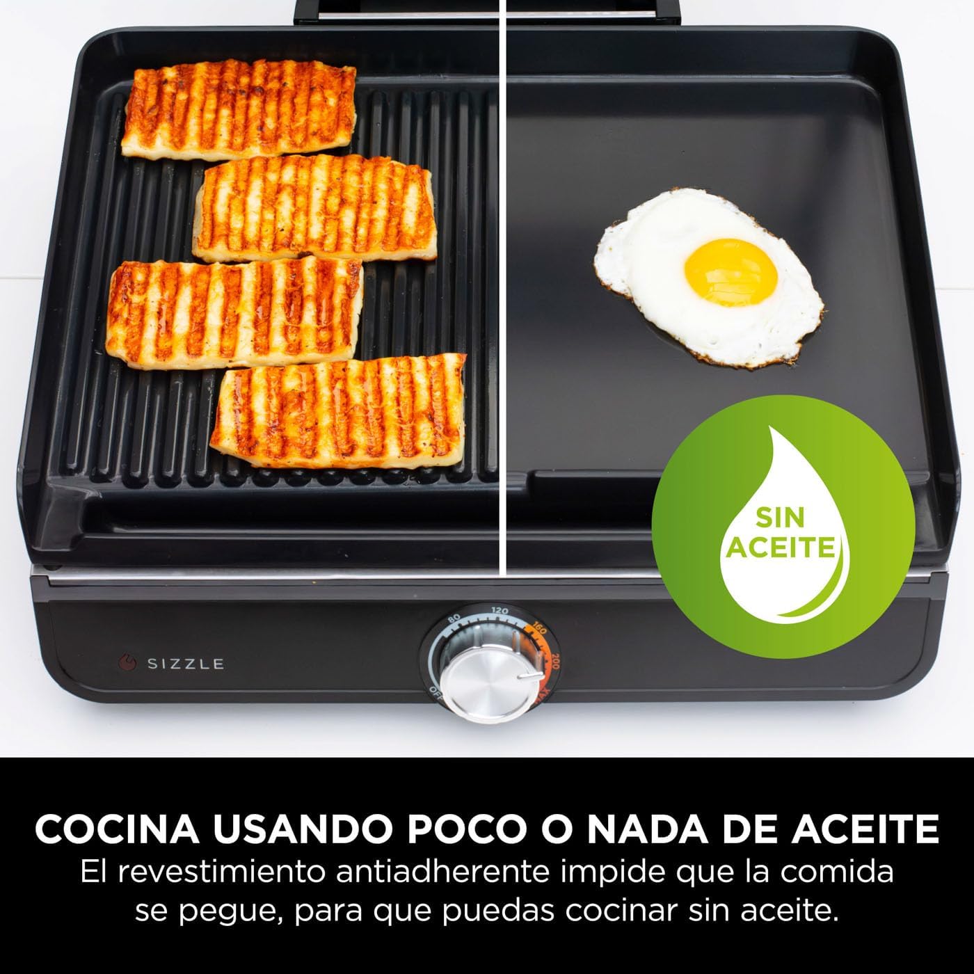 Parrilla y plancha de interior eléctrica