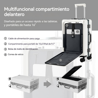 Maleta marco de aluminio USB - Tech God Trend