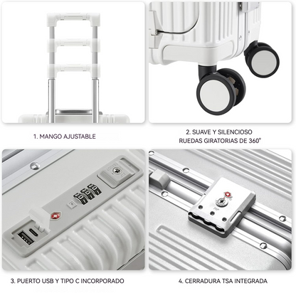 Maleta marco de aluminio USB - Tech God Trend