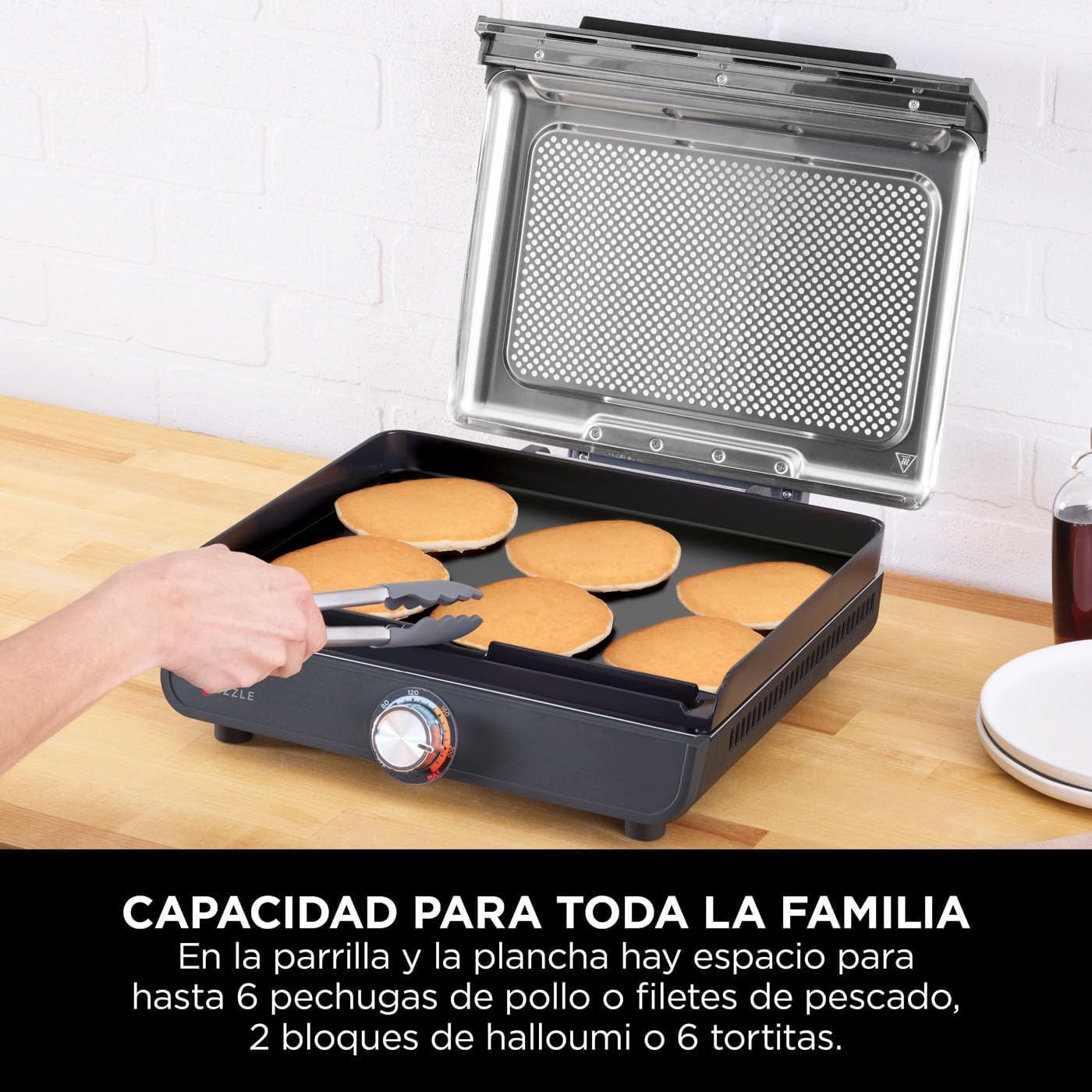 Parrilla y plancha de interior eléctrica