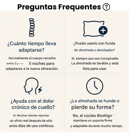 Almohada ergonómica viscoelástica - Tech God Trend