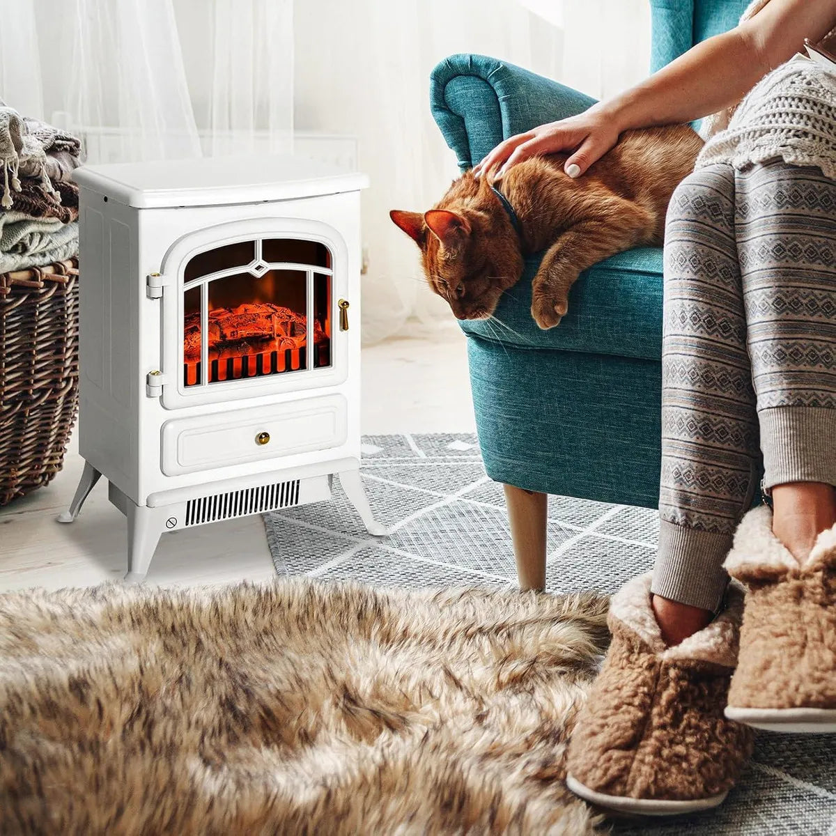 Calefactor de Chimenea Eléctrica